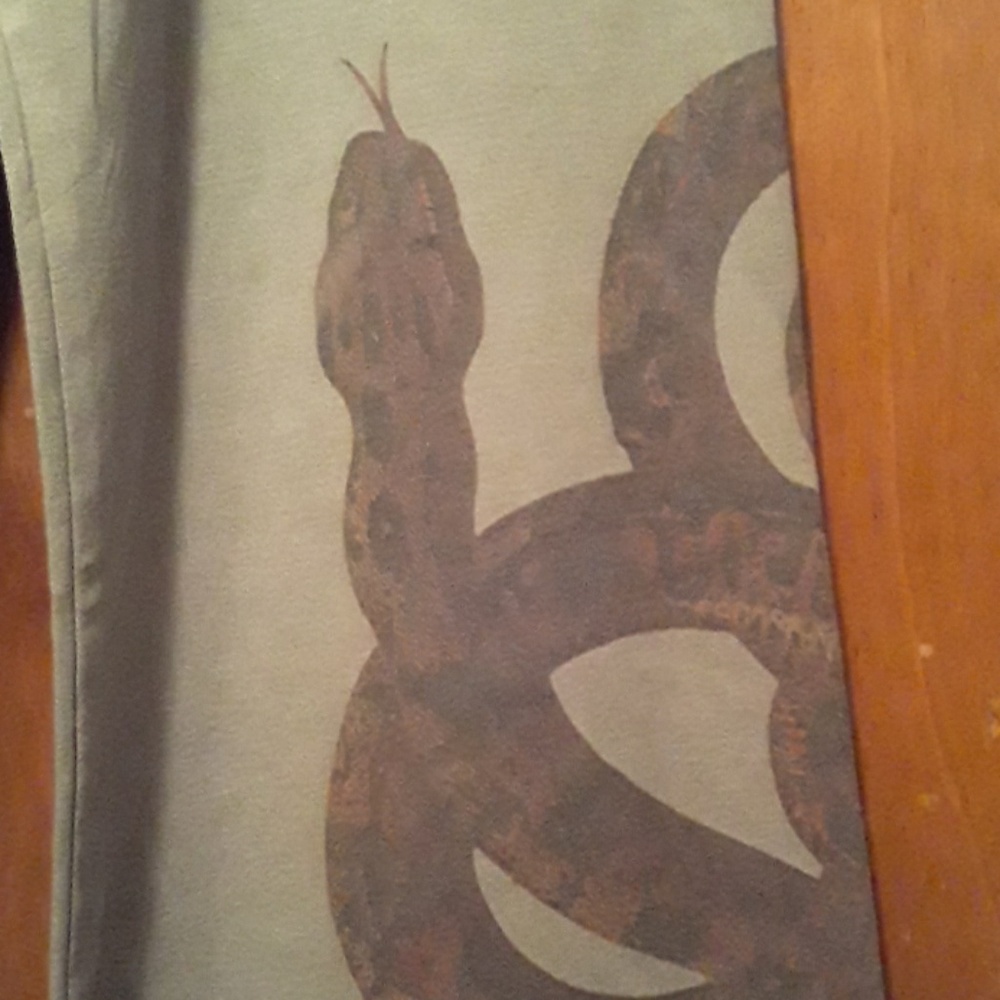 Butterfly dropout snake yoga lounge pants S - Picture 3 of 5
